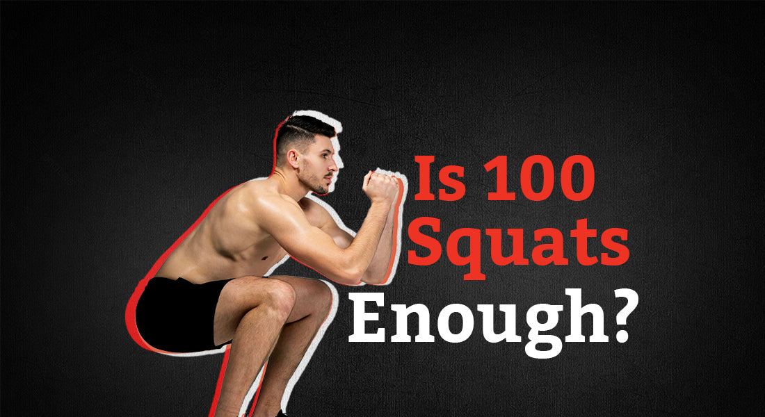 Man performing a bodyweight squat to demonstrate squat exercise technique